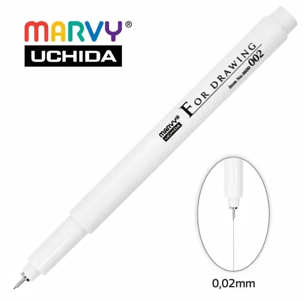 Мульти-лайнер Marvy 002мм чорний — фото 2