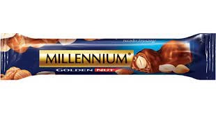 Шоколад Millennium Golden Nut молочний з цілим горіхом 40г