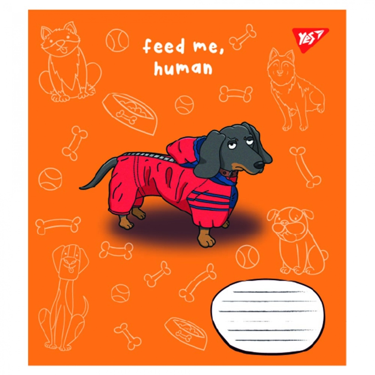 Зошит 12 аркушів лінія YES Feed me 766543