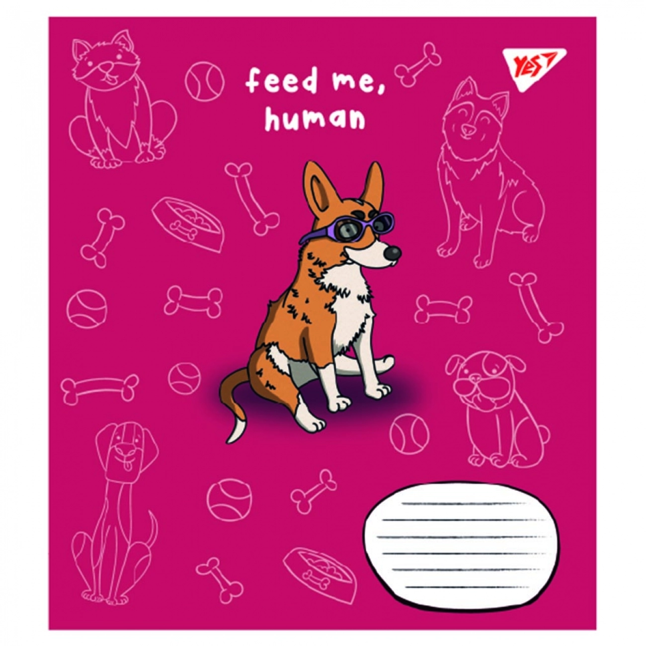Зошит 12 аркушів лінія YES Feed me 766543