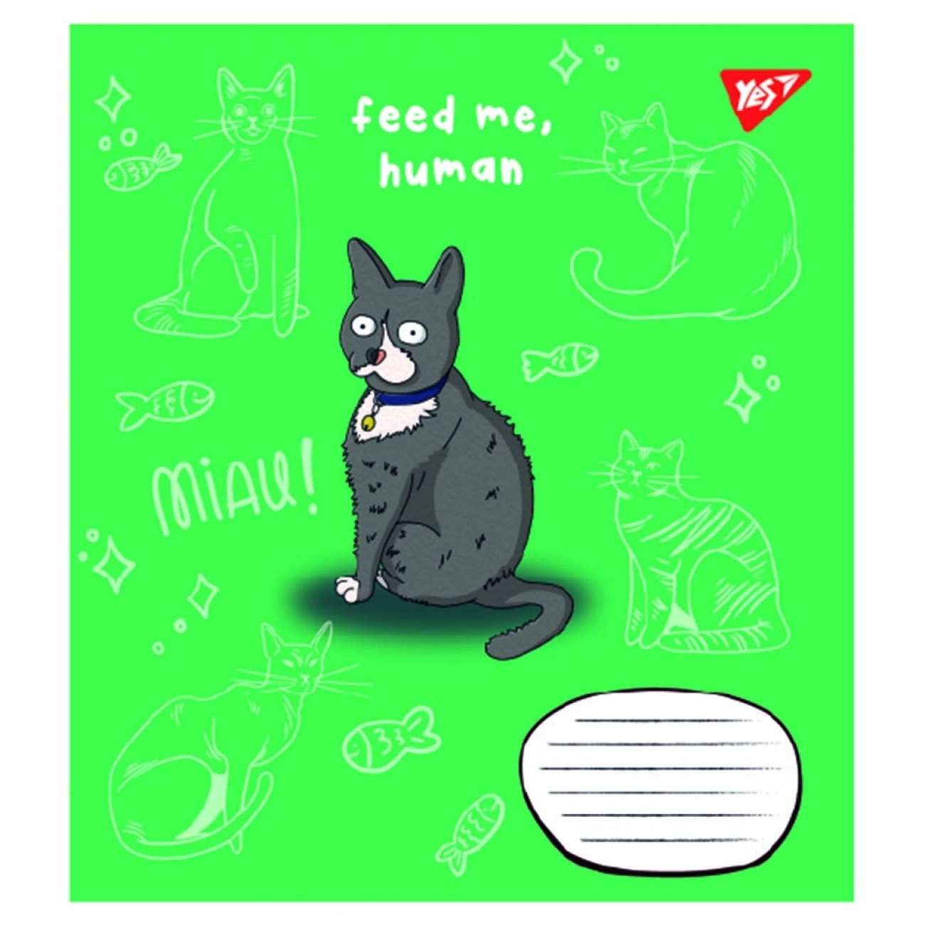 Зошит 12 аркушів лінія YES Feed me 766543