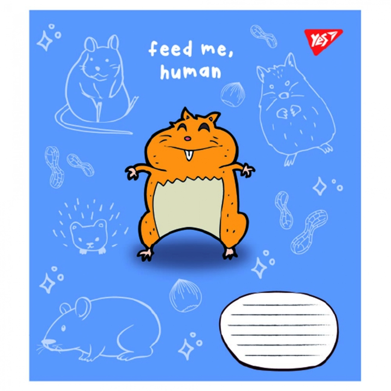 Зошит 12 аркушів лінія YES Feed me 766543