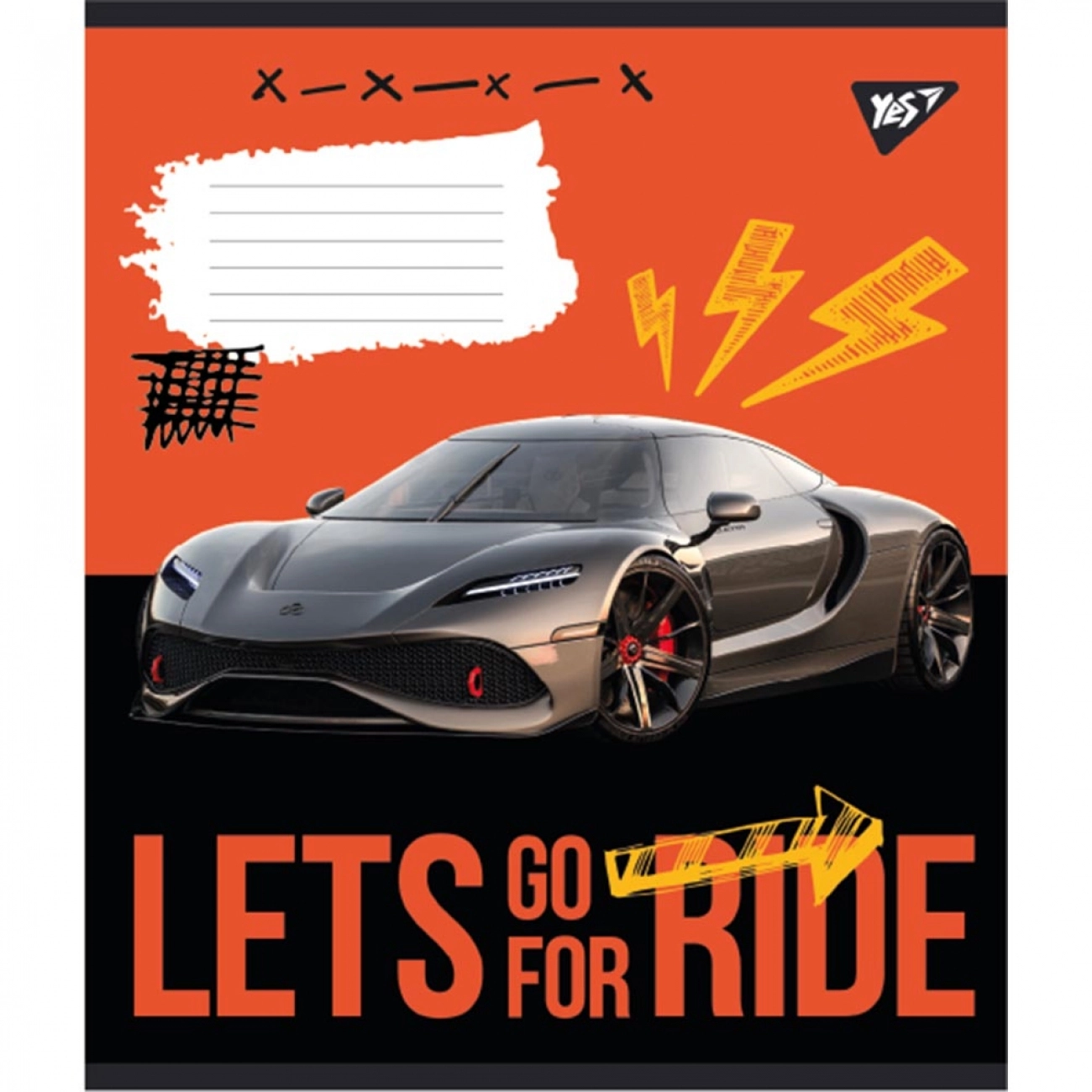 Зошит 12 аркушів лінія YES Lets go for ride 766544