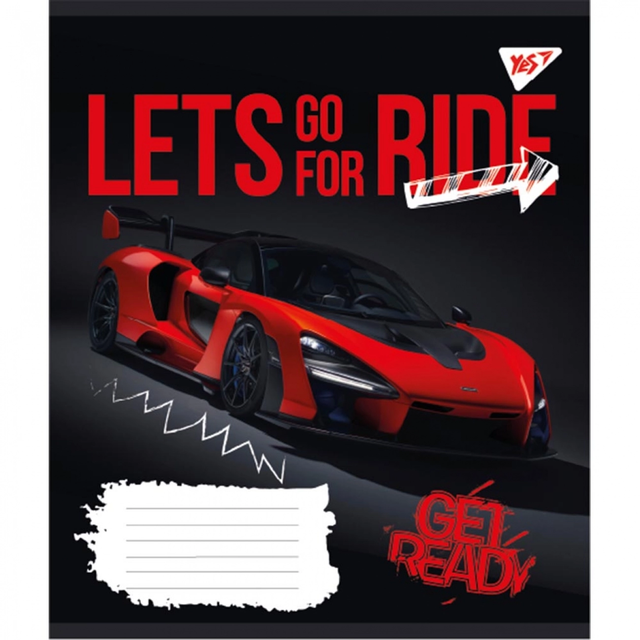 Зошит 12 аркушів лінія YES Lets go for ride 766544