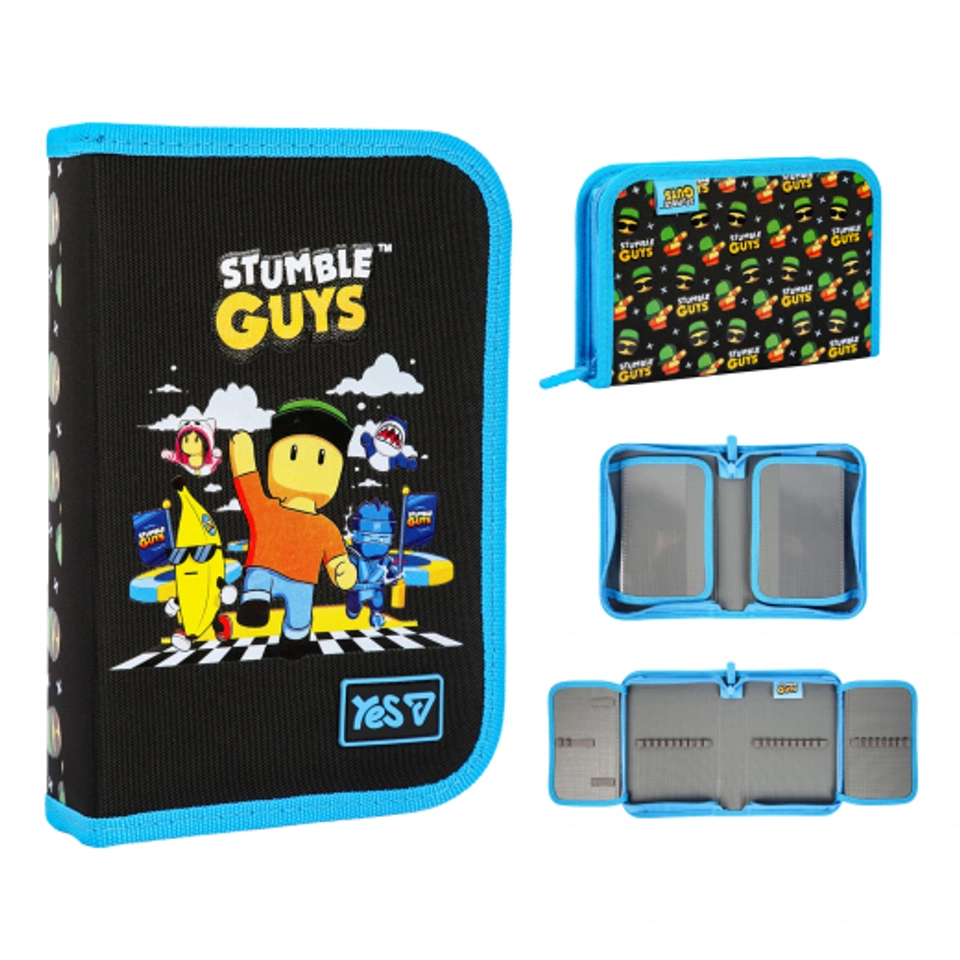 Пенал твердий Yes одинарний з двома клапанами HP-04 Stumble Guys 533747 533747 — 