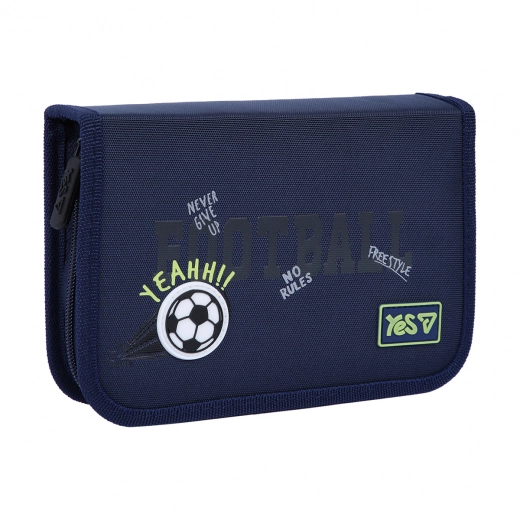 Пенал твердий Yes одинарний з клапаном HP-03 Football 533869 533869
