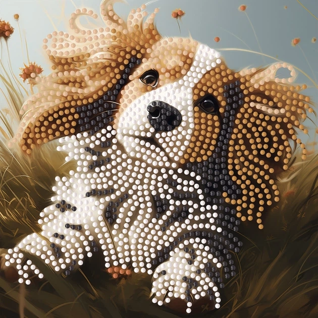 Алмазна мозаїка Strateg Дружечок 18х18 см — фото 2