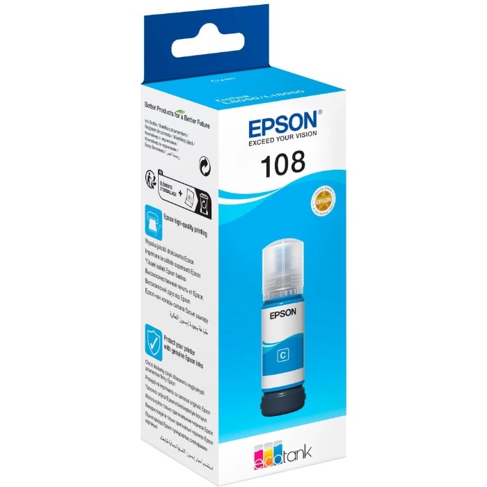 Чоринло Epson 108 EcoTank L8050/L18050 cyan (C13T09C24A)