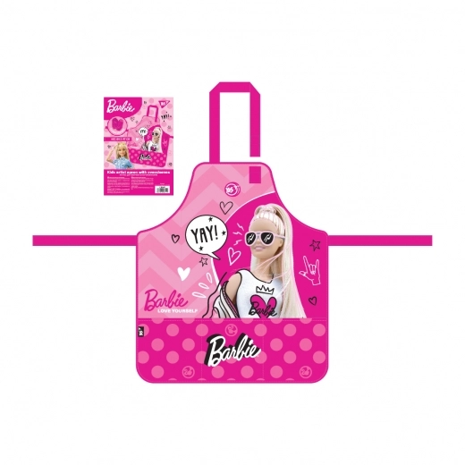 Фартух для творчості YES Barbie з нарукавниками 310865