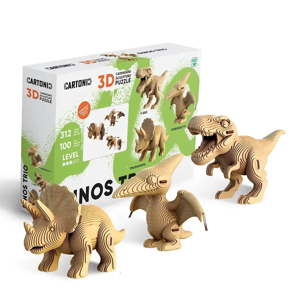 Картонний конструктор Cartonic 3D Puzzle Dino Ttrio