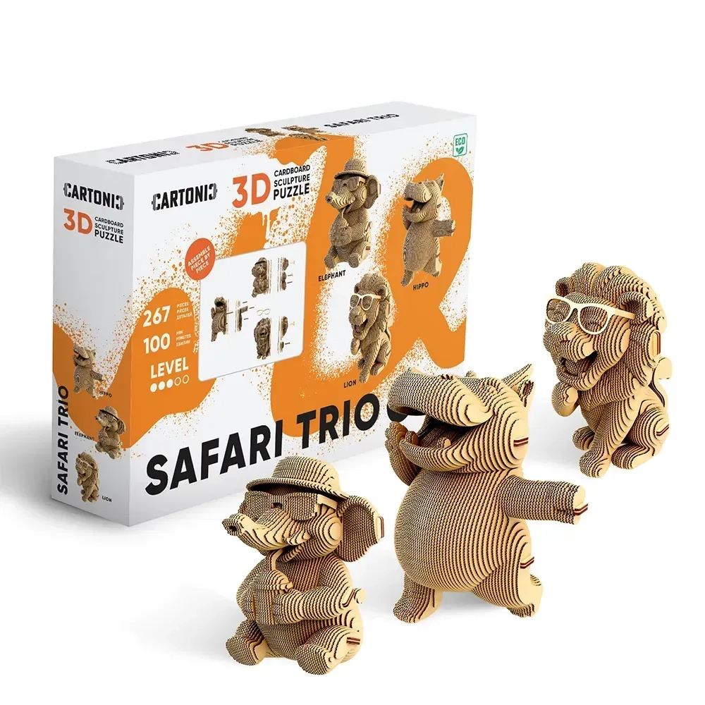 Картонний конструктор Cartonic 3D Puzzle Safari Ttrio