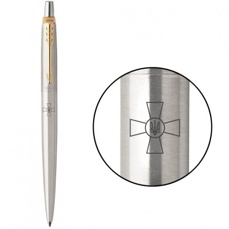 Ручка кулькова Parker Jotter 17 ARMY Емблема ЗСУ 16032_W001b