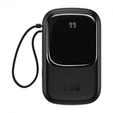 Батарея універсальна Baseus Qpow Digital Display 20000mAh 20W (IP Cable)Black PPQD-H01