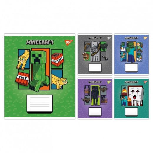 Зошит учнівський 18 аркушів лінія Yes Minecraft Arrows 767574 Зошит учнівський 18 аркушів лінія Yes Minecraft Arrows 767574