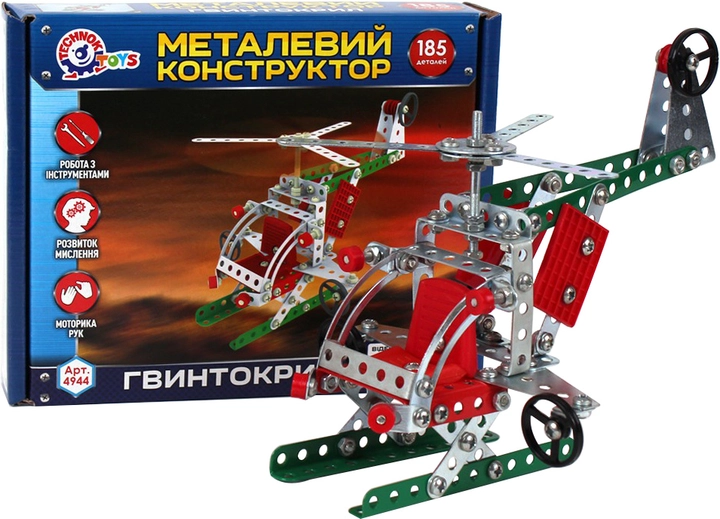 Конструктор металевий Гелікоптер ТехноК 4944