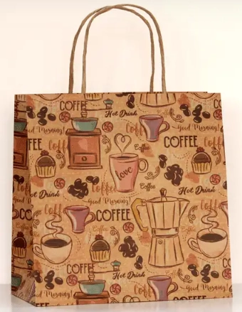 Пакет паперовий крафтовий №184 215х220х110 Coffee 161375