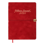 Щоденник датований A5 2026 Buromax Velour червоний BM.2134-05