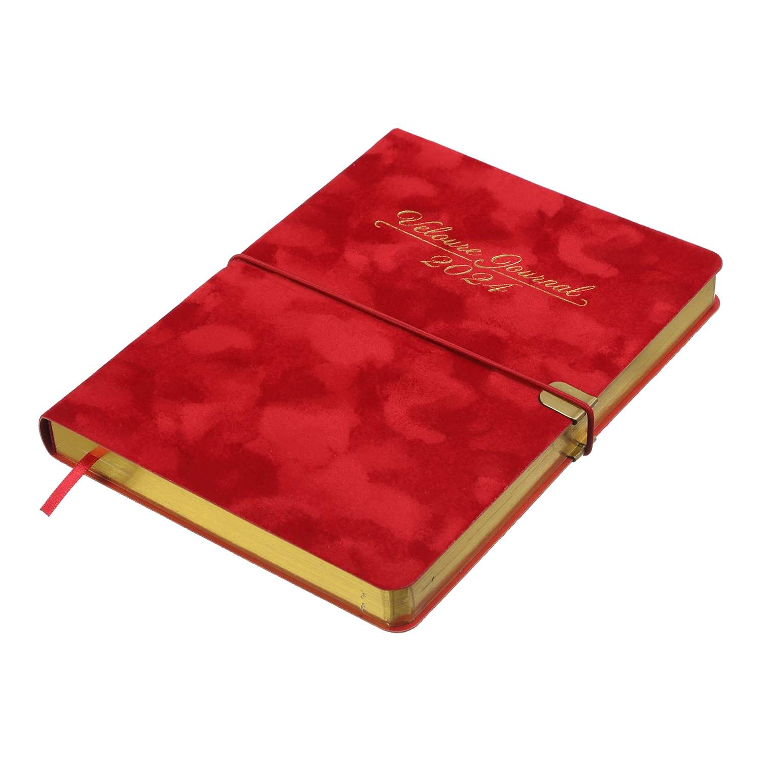 Щоденник датований A5 2026 Buromax Velour червоний BM.2134-05