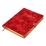 Щоденник датований A5 2026 Buromax Velour червоний BM.2134-05