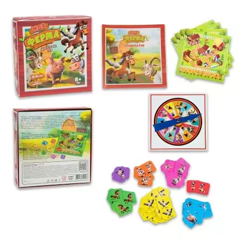 Настільна гра Strateg Моя ферма розважальна українською мовою 30435