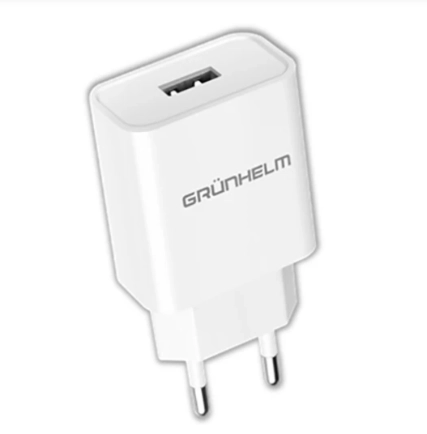Зарядний пристрій Grunhelm GWC-01, 5V/2,1А, 1 USB