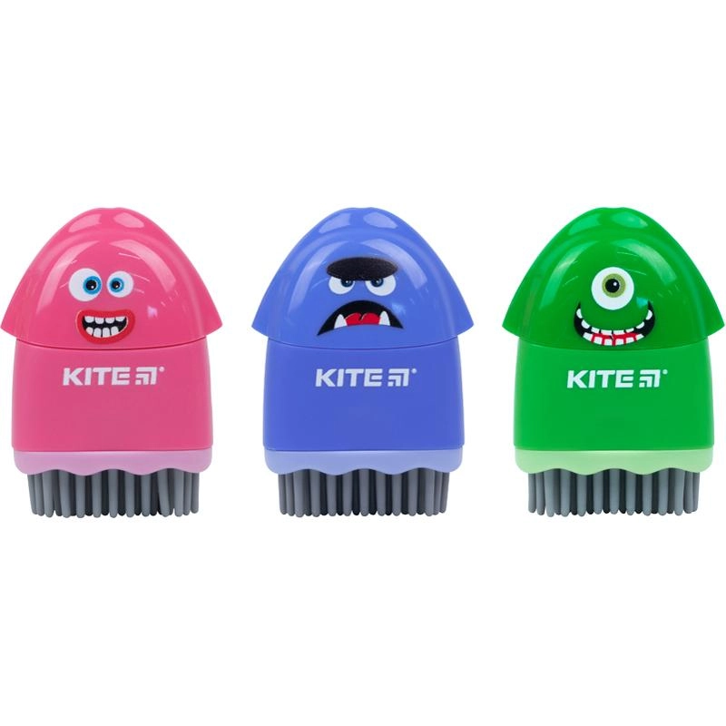 Точилка з контейнером та гумкою Faces асорті Kite K21-365