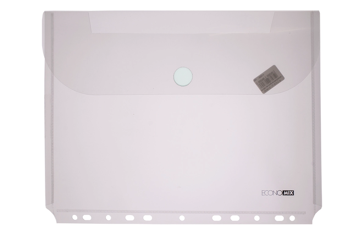 Папка на липучці А4 з перфорацією горизонтальна E31312 Economix Папка на липучці А4 з перфорацією горизонтальна E31312 Economix