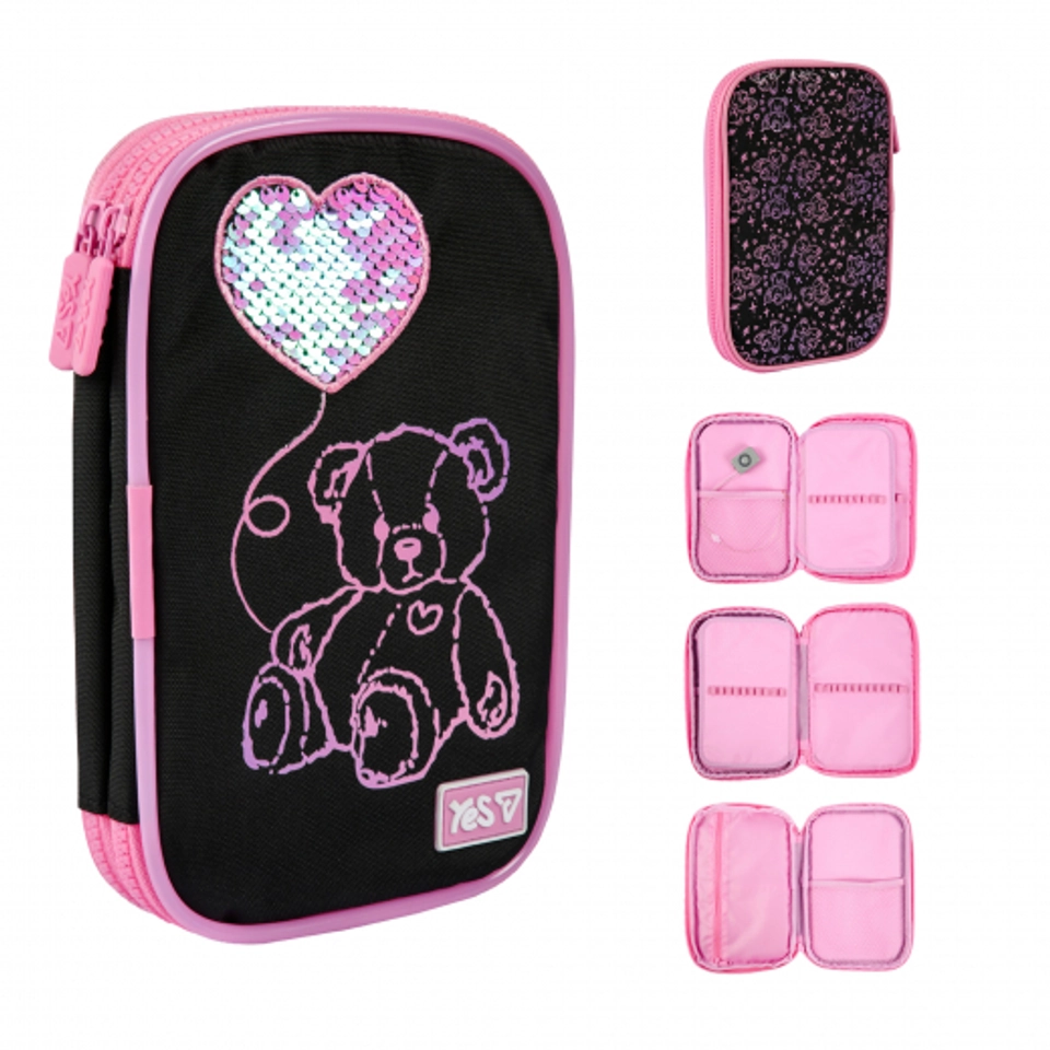 Пенал мякий з LED Yes PH-35 Pink Bear 533777 533777 — 
