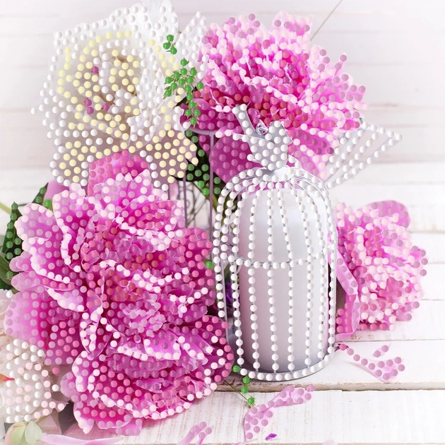 Алмазна мозаїка Strateg Ранкова ніжність 18х18 см — фото 2