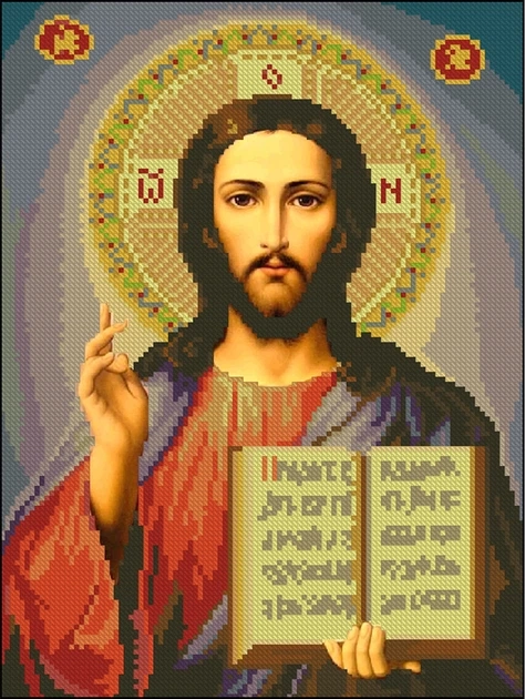 Алмазна мозаїка Strateg Благословіння 30×40 см — фото 2