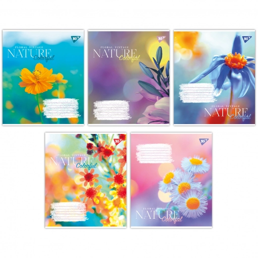 Зошит учнівський 36 аркушів лінія Yes Nature colorful 767091