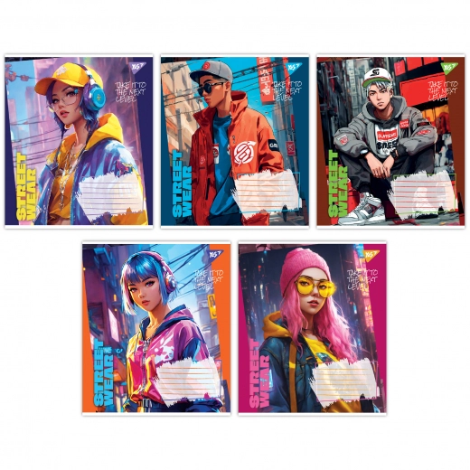 Зошит учнівський 36 аркушів лінія Yes Street wear 767094