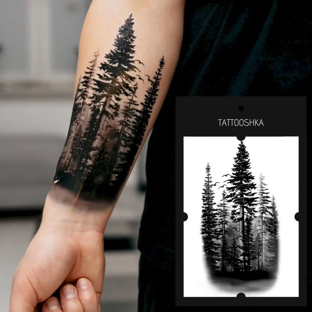 Тимчасове тату Tattooshka Ліс LB-115