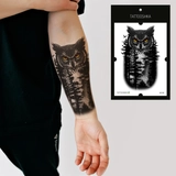 Тимчасове тату Tattooshka Сова у лісі LB-159