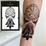 Тимчасове тату Tattooshka Руни з лісом LB-157