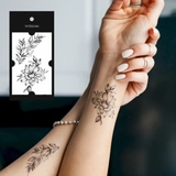 Тимчасове тату Tattooshka Квіти з гілочкою L-25