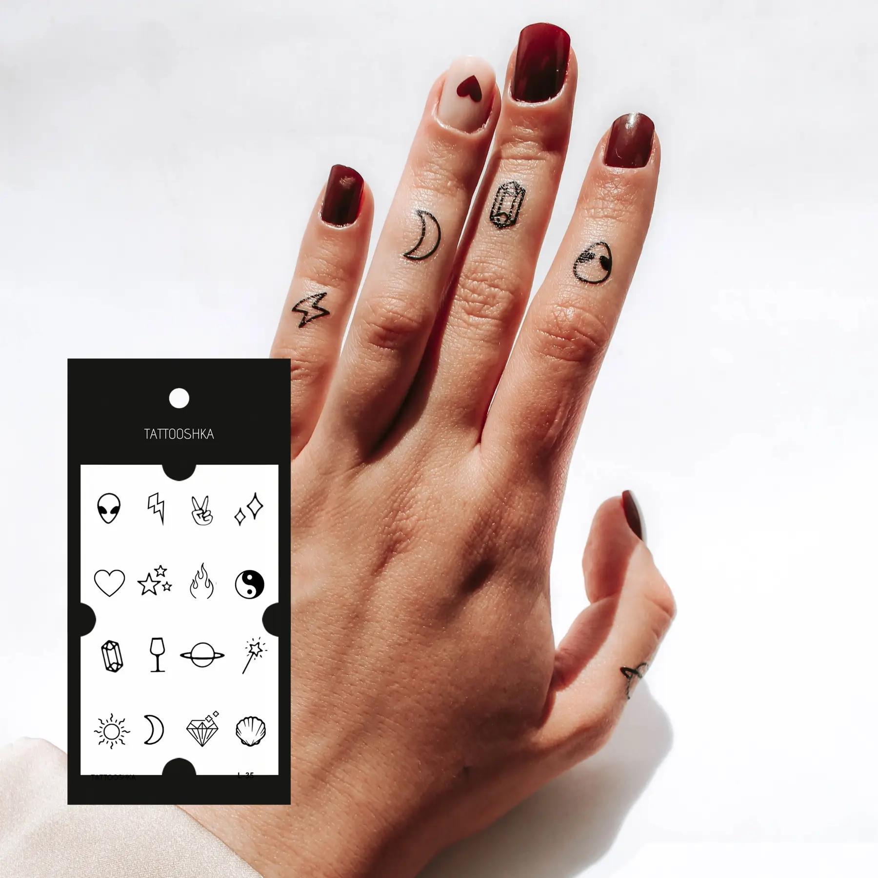 яТимчасове тату Tattooshka Набір міні хайп L-35