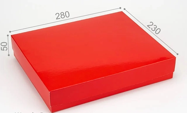 Коробка подарункова Топ червона глянсова WonderPack М0009-о18