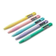 Ручка кулькова автомат асорті ECONOMIX MERCURY PASTEL 0.5мм синя E10258