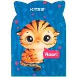 Блокнот В6 Kite 48 аркушів мяка обкладинка скоба Roar cat K24-461-1