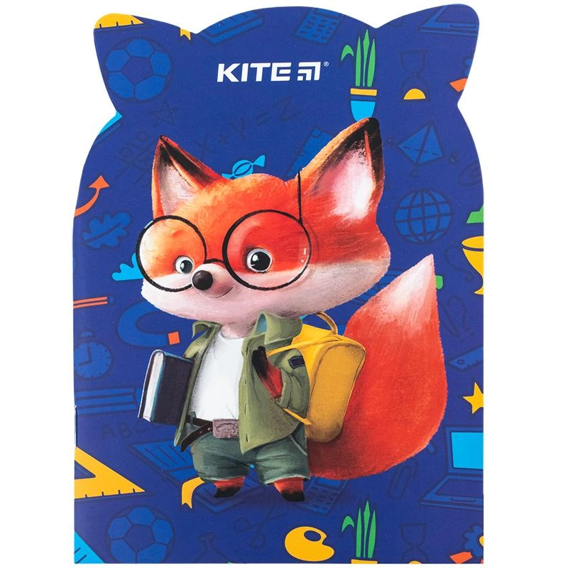 Блокнот В6 Kite 48 аркушів мяка обкладинка скоба Smart fox K24-461-3
