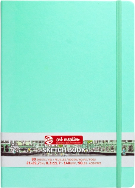 Блокнот для графіки Talens Art Creation 140г/м2 21*29,7см 80л Fresh Mint Royal Talens