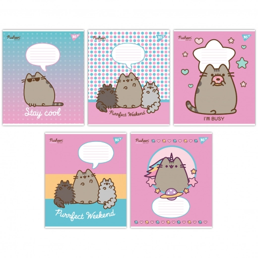 Зошит учнівський 12 аркушів лінія Yes Pusheen 766951