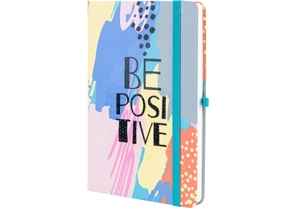 Блокнот Optima A5 Be Positive на гумці лінія O20812-37