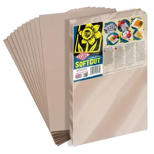 Набір блоків для гравюри Softcut carving blocks essdee 300х200х30 мм 10шт в уп 3 0S C4 3.0/SC4