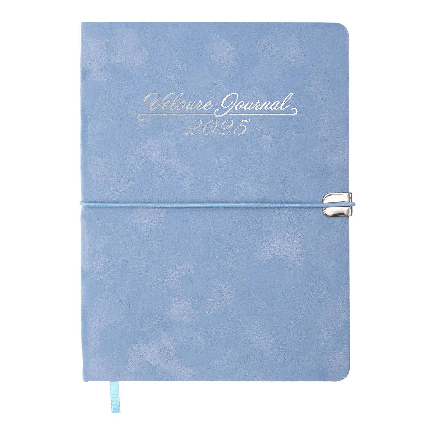 Щоденник датований A5 2026 Buromax Velour блакитний BM.2134-14