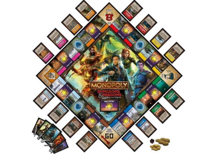 Гра настільна Monopoly Dungeons & Dragons: Honor Among Thieves Монополія D&D: Честь злодіїв Англійською F6219UE2