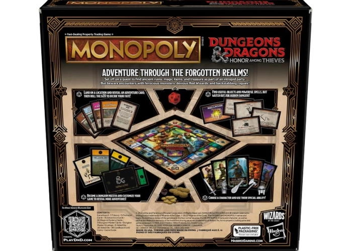 Гра настільна Monopoly Dungeons & Dragons: Honor Among Thieves Монополія D&D: Честь злодіїв Англійською F6219UE2