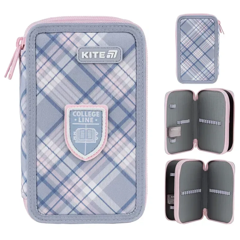 Пенал Kite 2 відділення без наповнення 623 College Line Girl K25-623-1