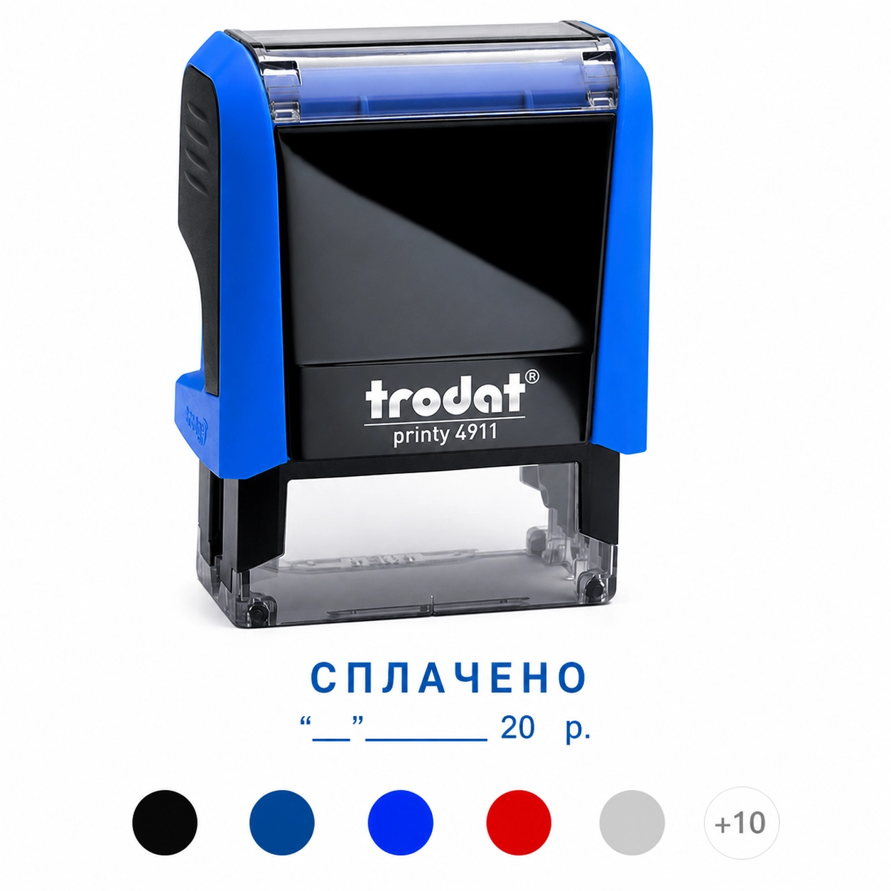 Оснащення для штампу Trodat 4911N зі словом Сплачено + дата Оснащення для штампу Trodat 4911N зі словом Сплачено + дата